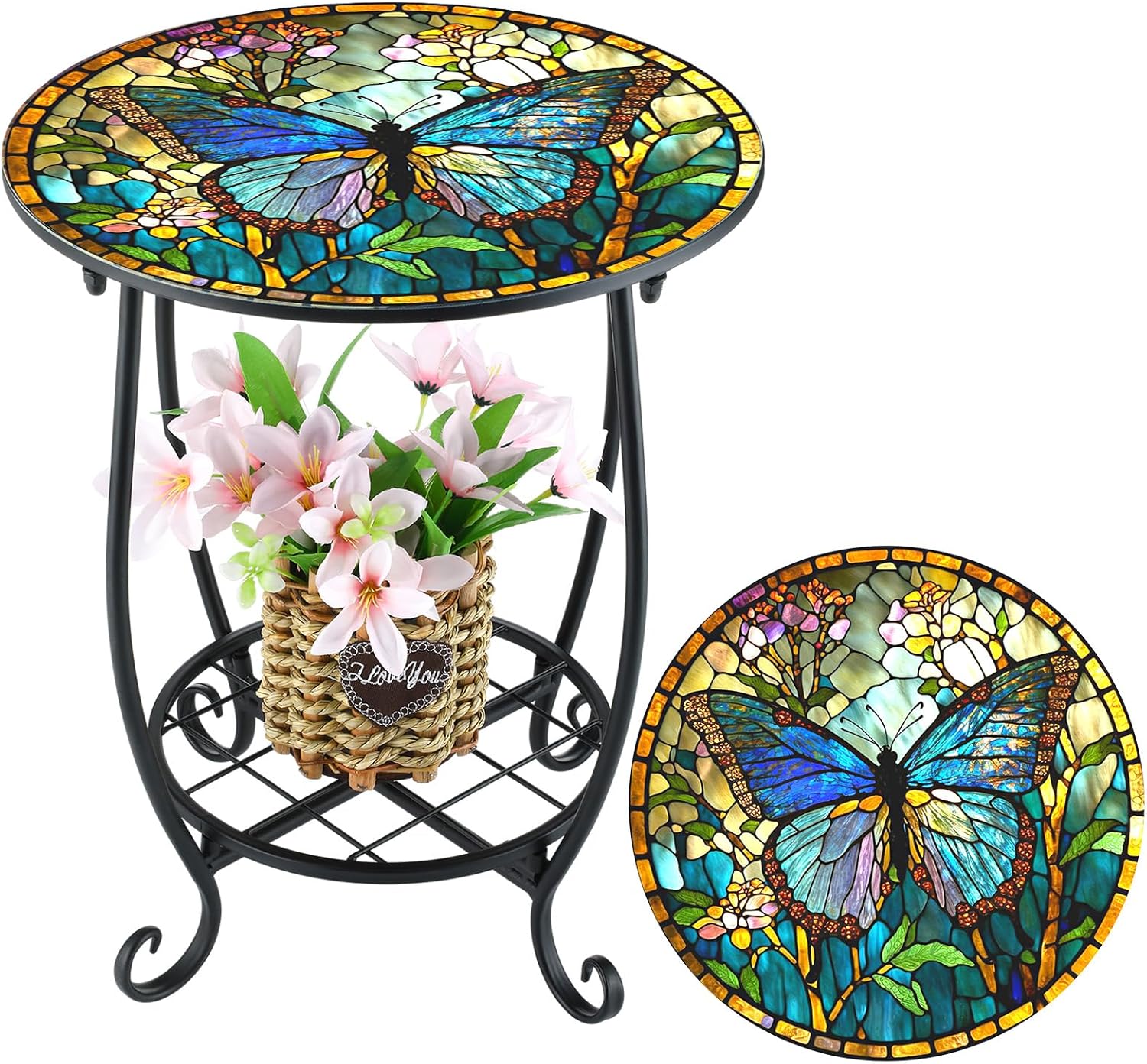 Butterfly Side Table For Plants