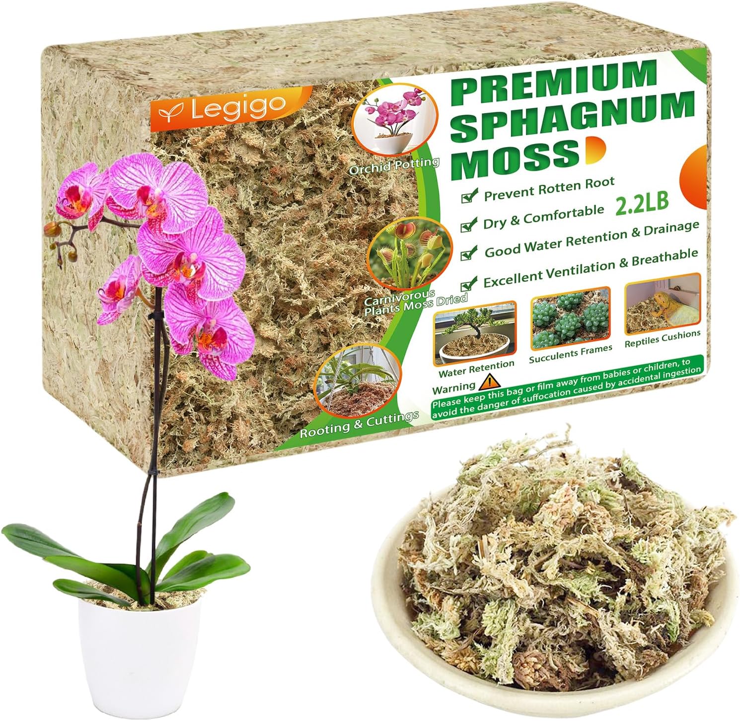 Premium Sphagnum Moss For Orchids