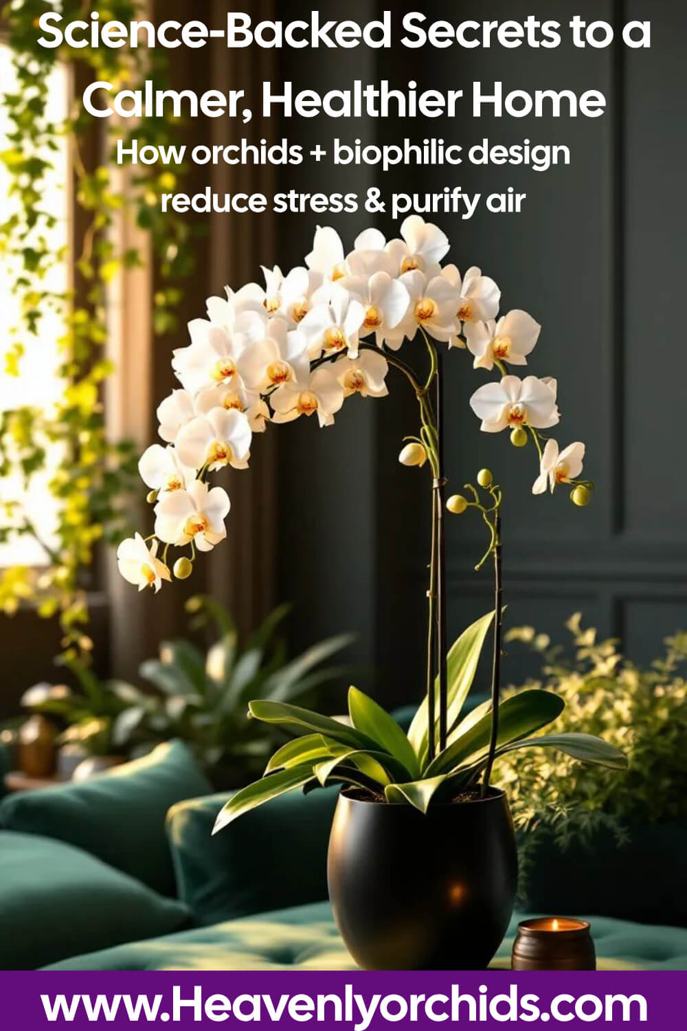 Modern Living Room with plants