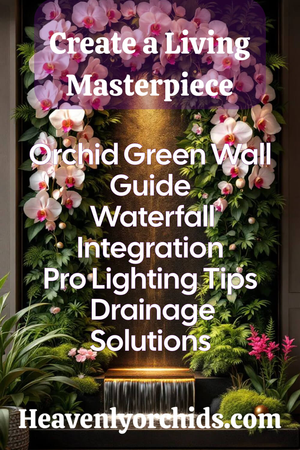 orchid green wall pin