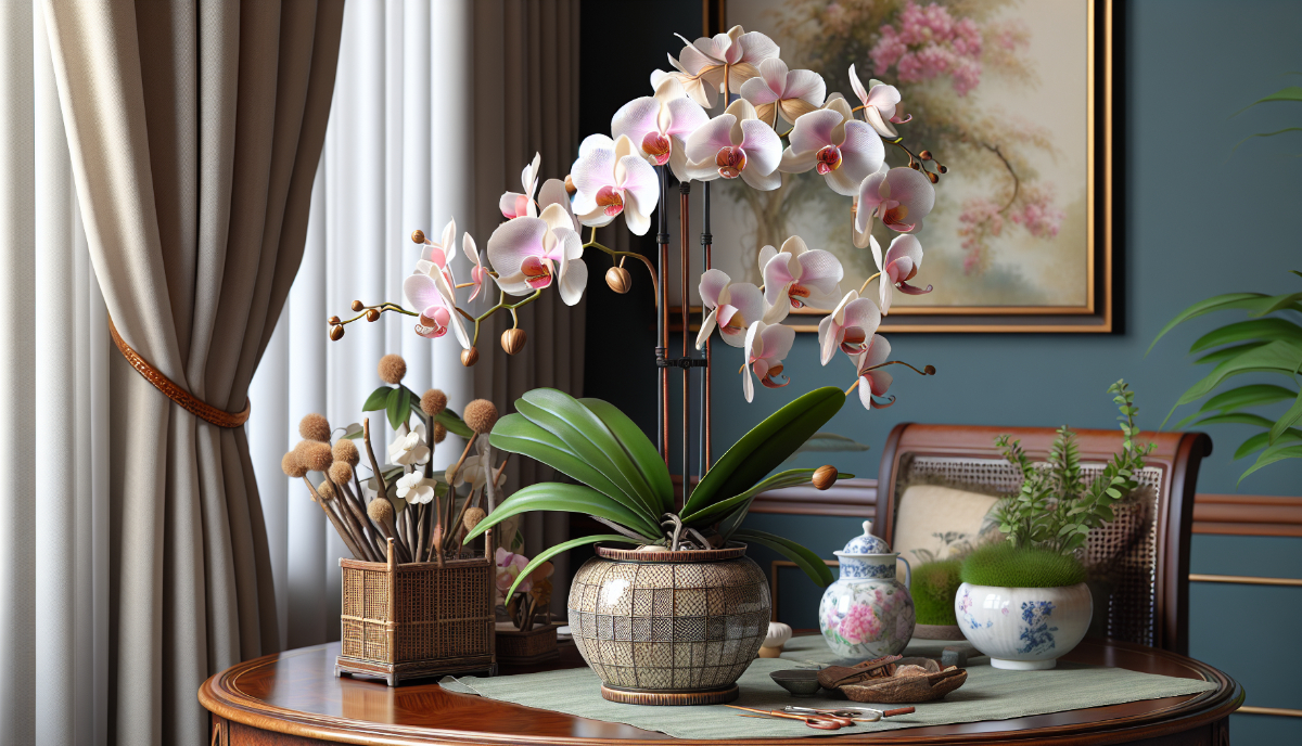 Orchid on a table